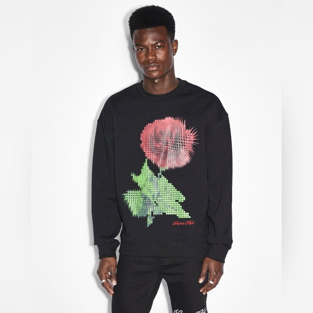 Ksubi Pixel Biggie Crew Quartz Sweatshirt
